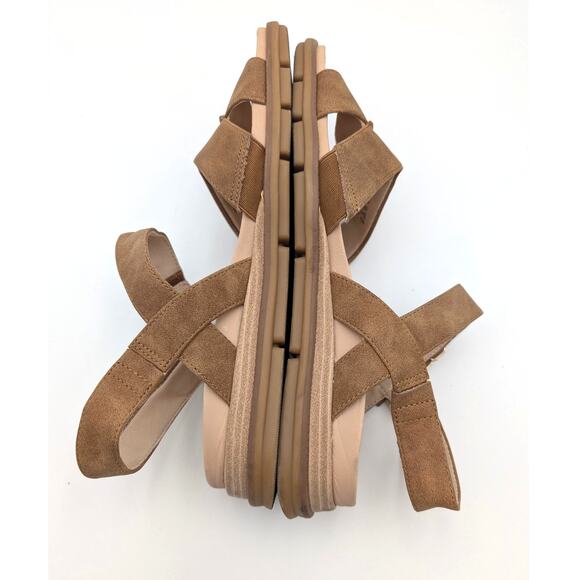 Dr. Scholl's Timeless Fun Strappy Sandal Honey Brown Faux Leather Size US9M EU40 - Picture 6 of 11